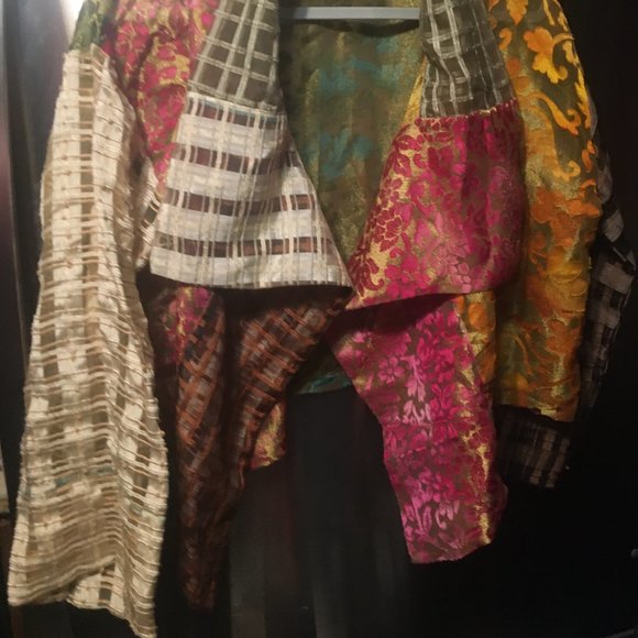 All that Glitters Patchwork Jacket -297 $40 or $35 w/offers - Picture 2 of 4